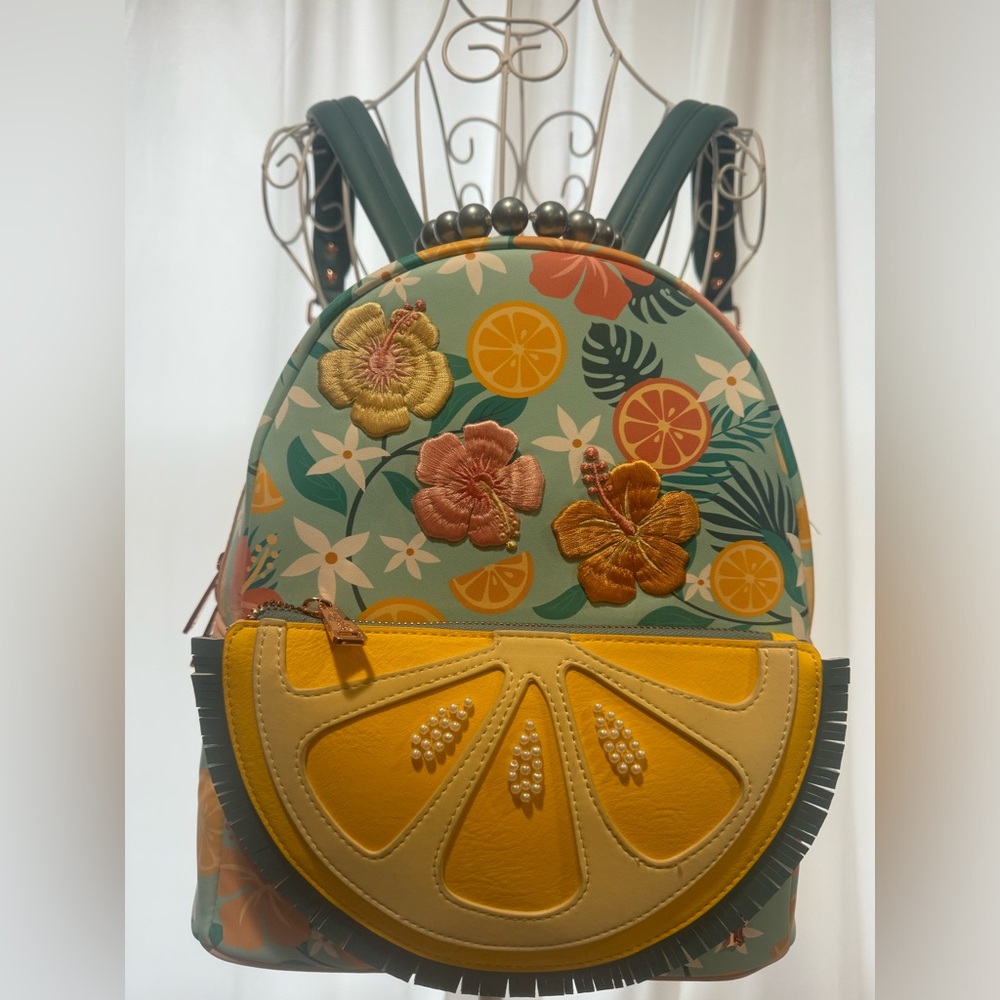 Loungefly Floral Citrus Backpack - Large
 (full size version) - Picture 2 of 9